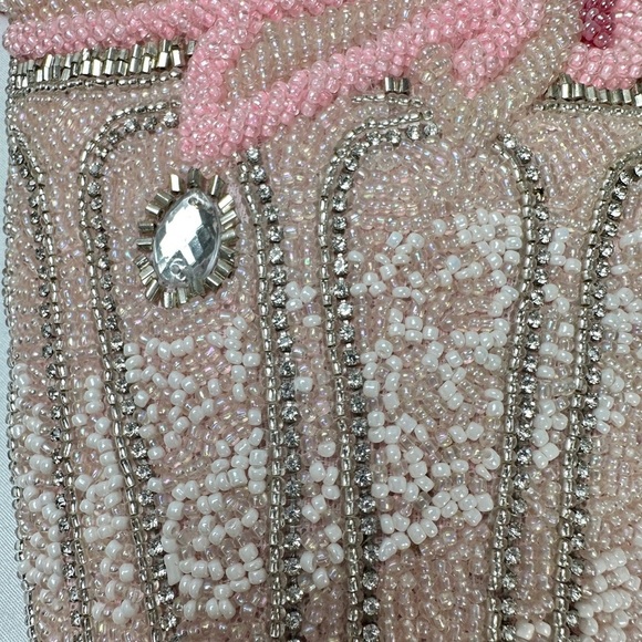 👸👸👸Mary Frances Pink and Cream Beaded Ice Cream Sundae Bag (Brand New) - Picture 2 of 15